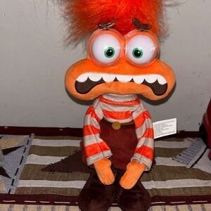 Inside out 2 Orange Striped Plush Character Doll
